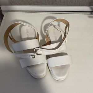White sandals